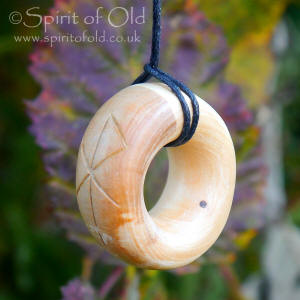 Wild Crabapple Ring pendant with love bindrune