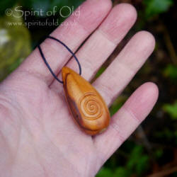 Ancient yew spiral amulet