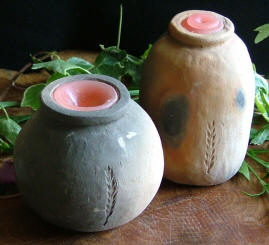 Avalonian herb-filled witch bottles