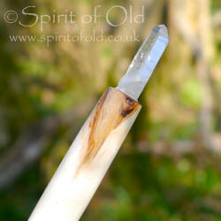 Willow wand with Quartz tip