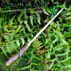 Blackthorn wand with twisted handle