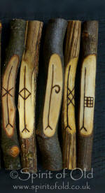 Native Celtic Woods - 5 additional ogham staves